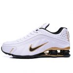NIKE SHOX R4 «White Black Gold»