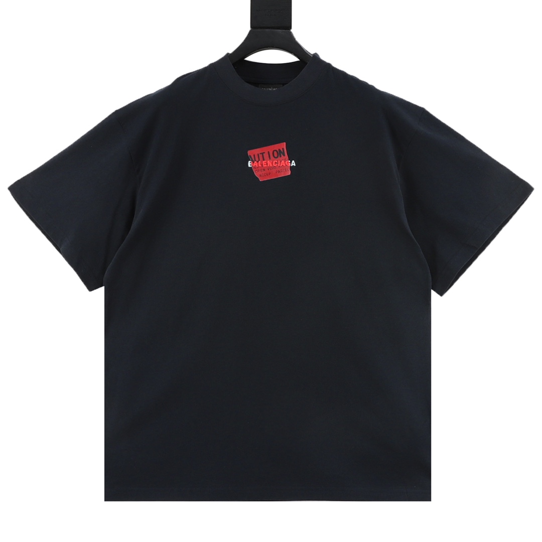 40833d5f CAMISETA BALENCIAGA "Black Red 3" - Imagen 1