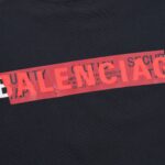 CAMISETA BALENCIAGA "Black Red 3" - Imagen 4