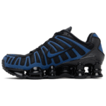 NIKE BLACK & NAVY SHOX TL SNEAKERS